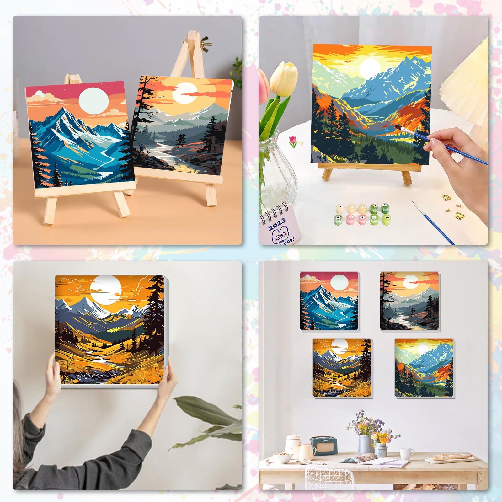 Diy Set Erwachsene Lxmsja 4 Stück Malen Nach Zahle Produktbild-Vorschau 11