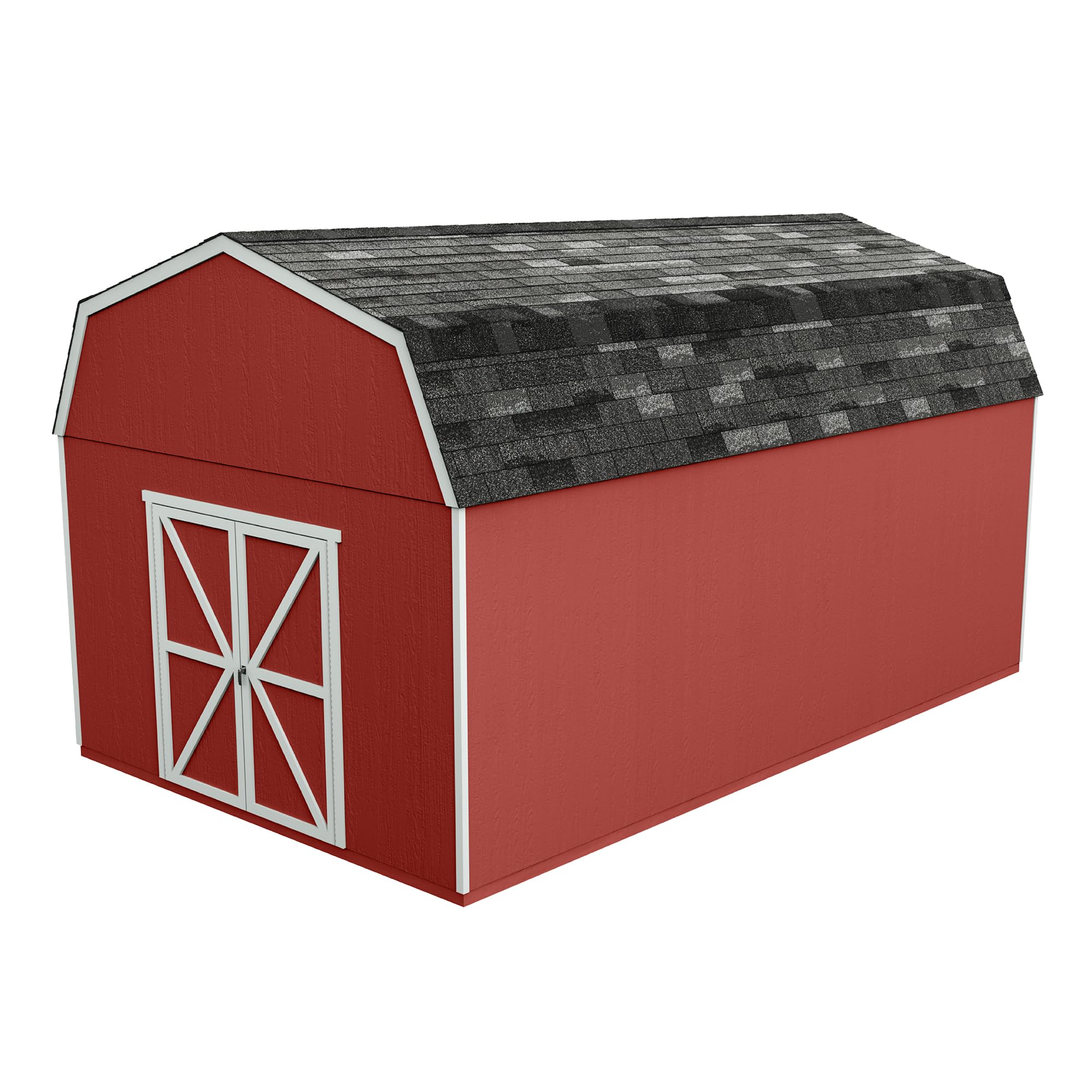 Handy Home Products Hudson 12x20 Do-it-Yourself Wooden Storage Shed with Floor Kit- Does not Include Paint or Roofing Shingles