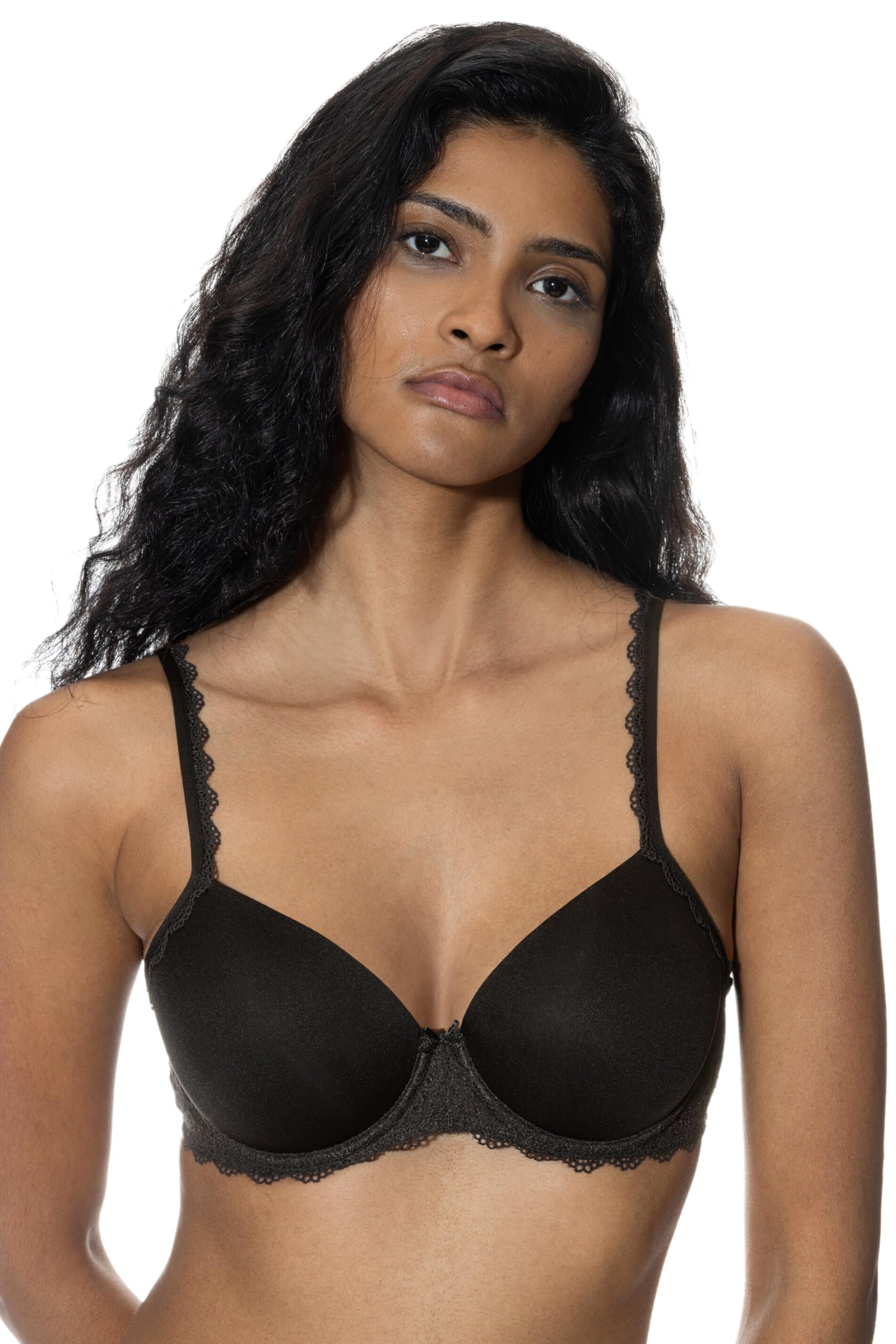 Mey Damen Bi-Stretch-BH mit Bügel Serie Amorous | Schalen-BH mit Cup, gepolstert, Mit Bügel, Spitze im vorderen Unterbrustband, Zierträger, Haken-Ösen-Verschluss