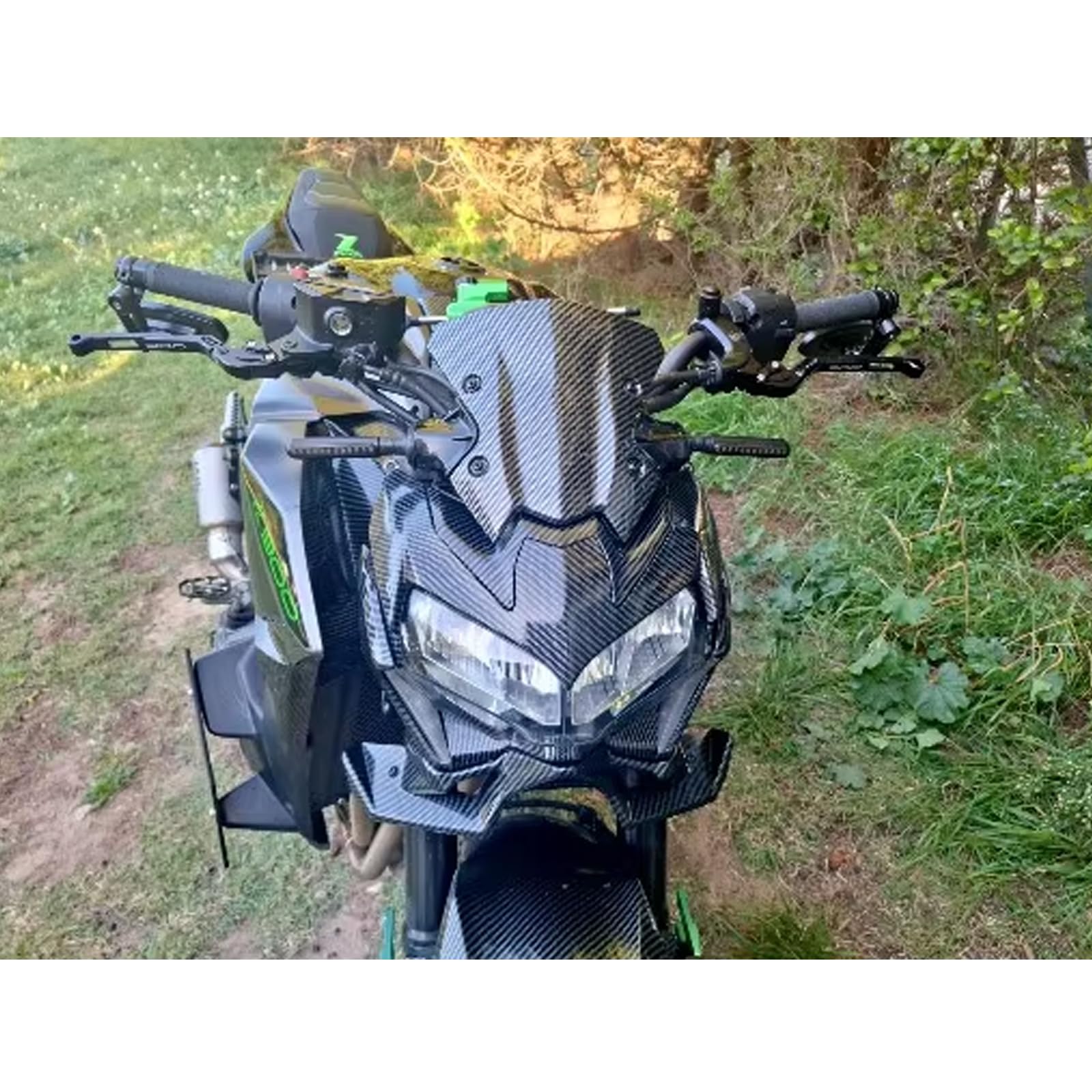 Kawasaki Z900 CNC Regolabile Pieghevole Estensibile Leve Freno Frizione Moto Nero 2017-2024