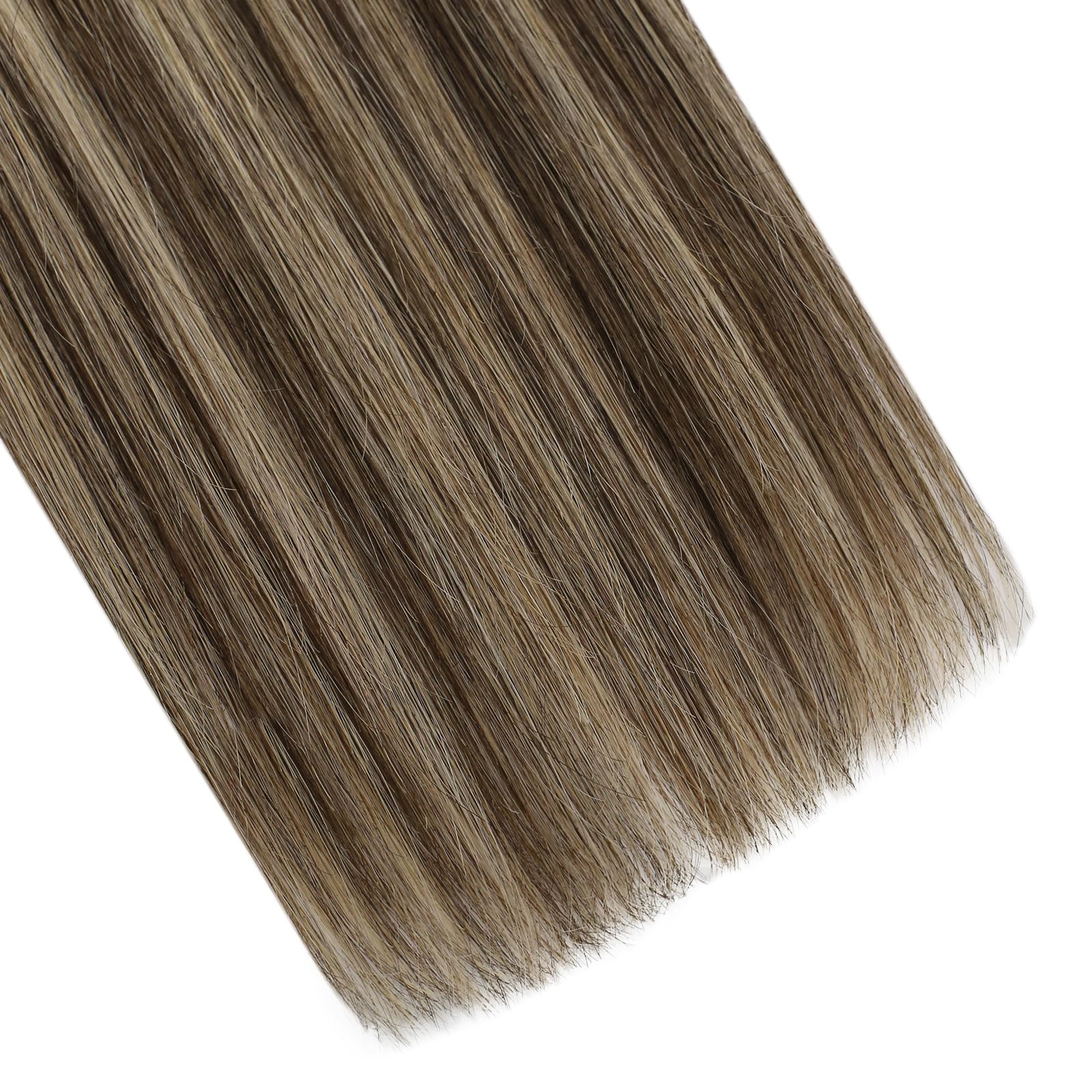 Ugeat Przedłużanie Włosów Keratyna Utip, Włosy Ludzkie, Balayage Naturalna Czerń do Crązu, 55cm 50 sztuk 50g, Przedłużanie Włosów U Tip Blond, Remy Naturalne Proste