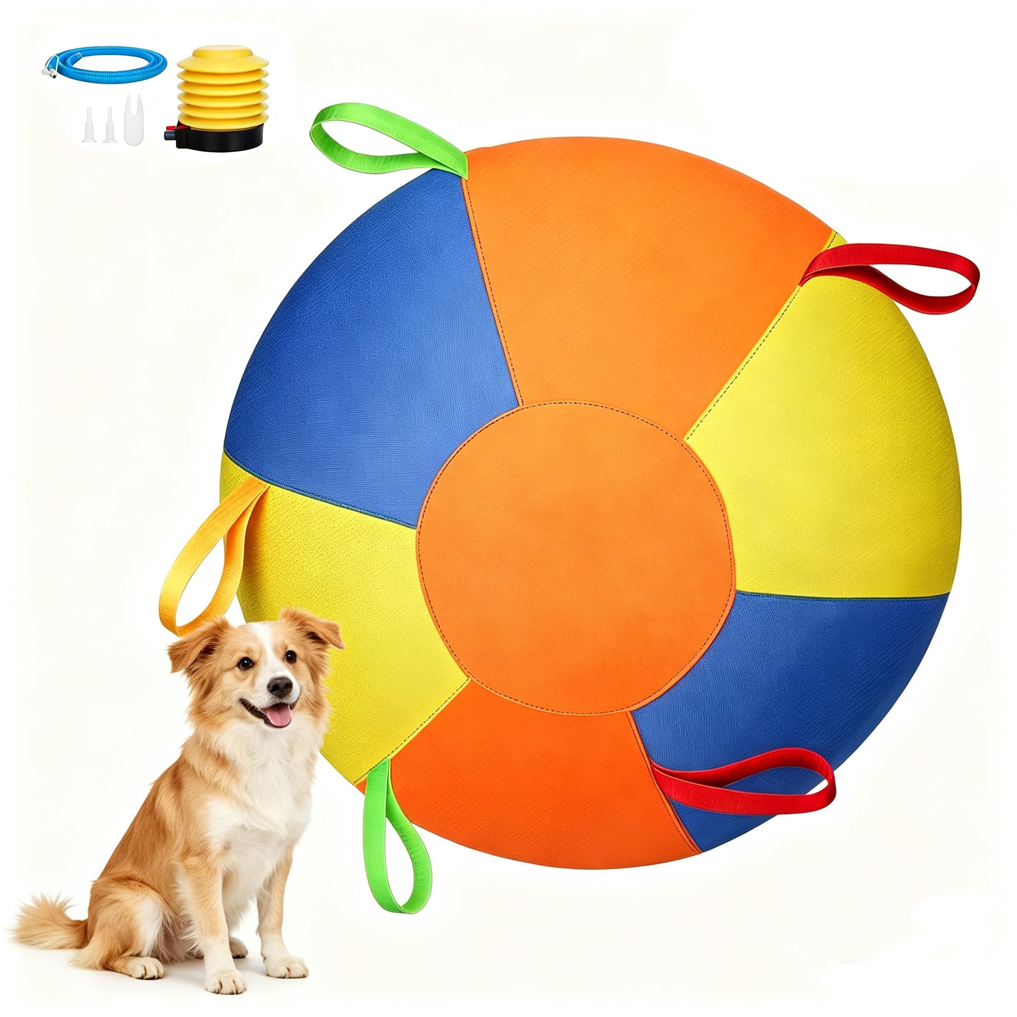OEHUG Dog Herding Ball 25/45/55cm,Giant Interactive Dog Ball,Duty Inflatable (55cm)