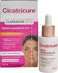 Cicatricure Sérum Clareador Vit C10 30 ml - Reduz Manchas, Antioleosidade, Suaviza Linhas, Hidrata Profundamente, Skincare