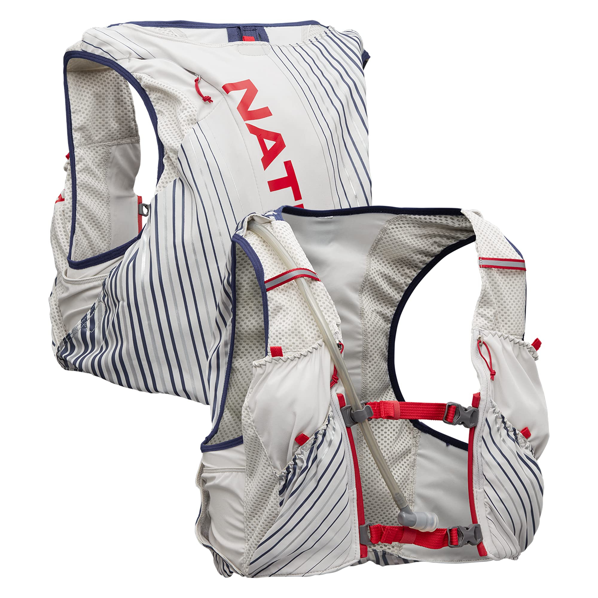 Nathan Pinnacle Race Vest 12L Hydration Pack, 1.6L Water Bladder, Running Vest, Water-Resistant Pockets, Lightweight & Moisture Wicking