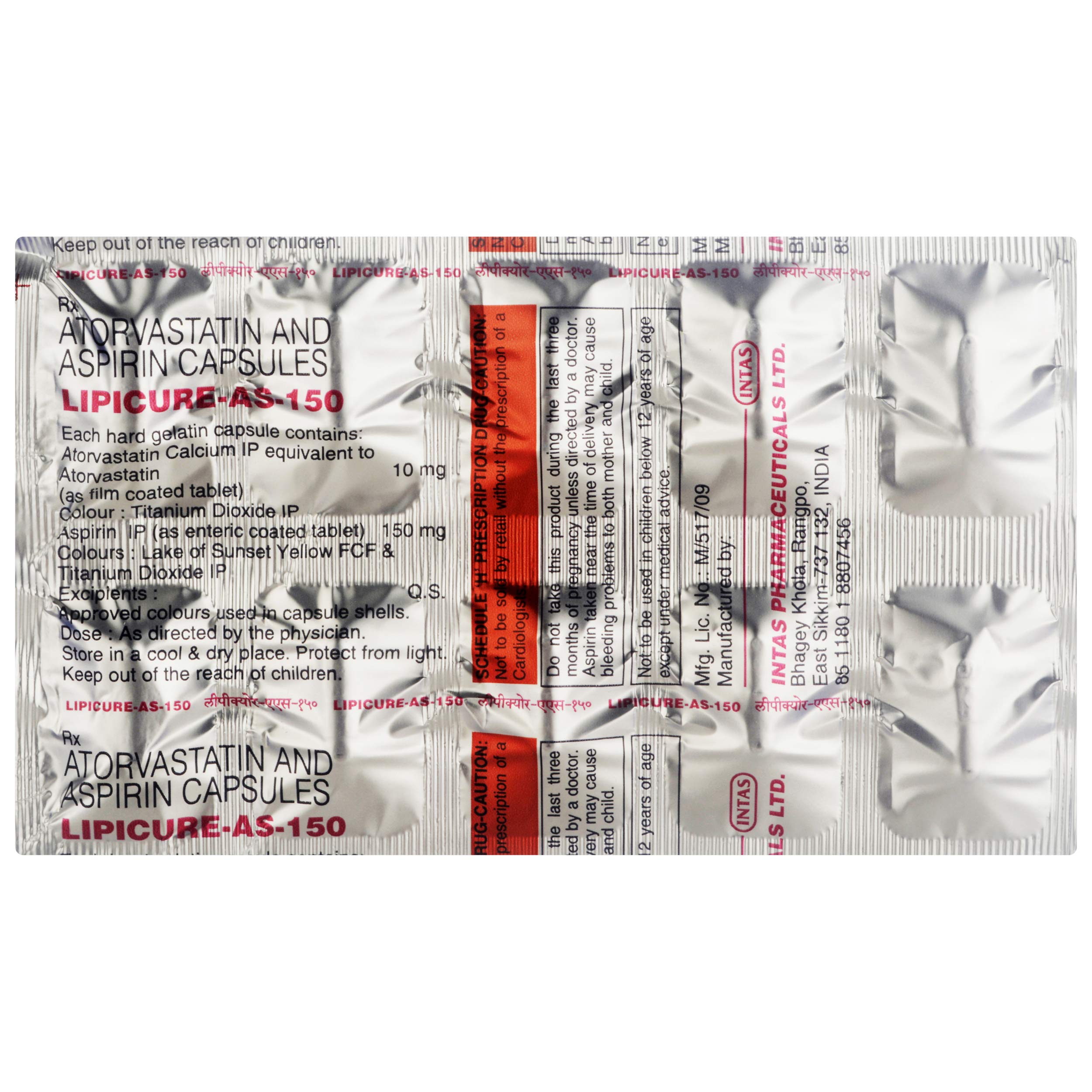 Lipicure AS 150 mg Capsule 10's