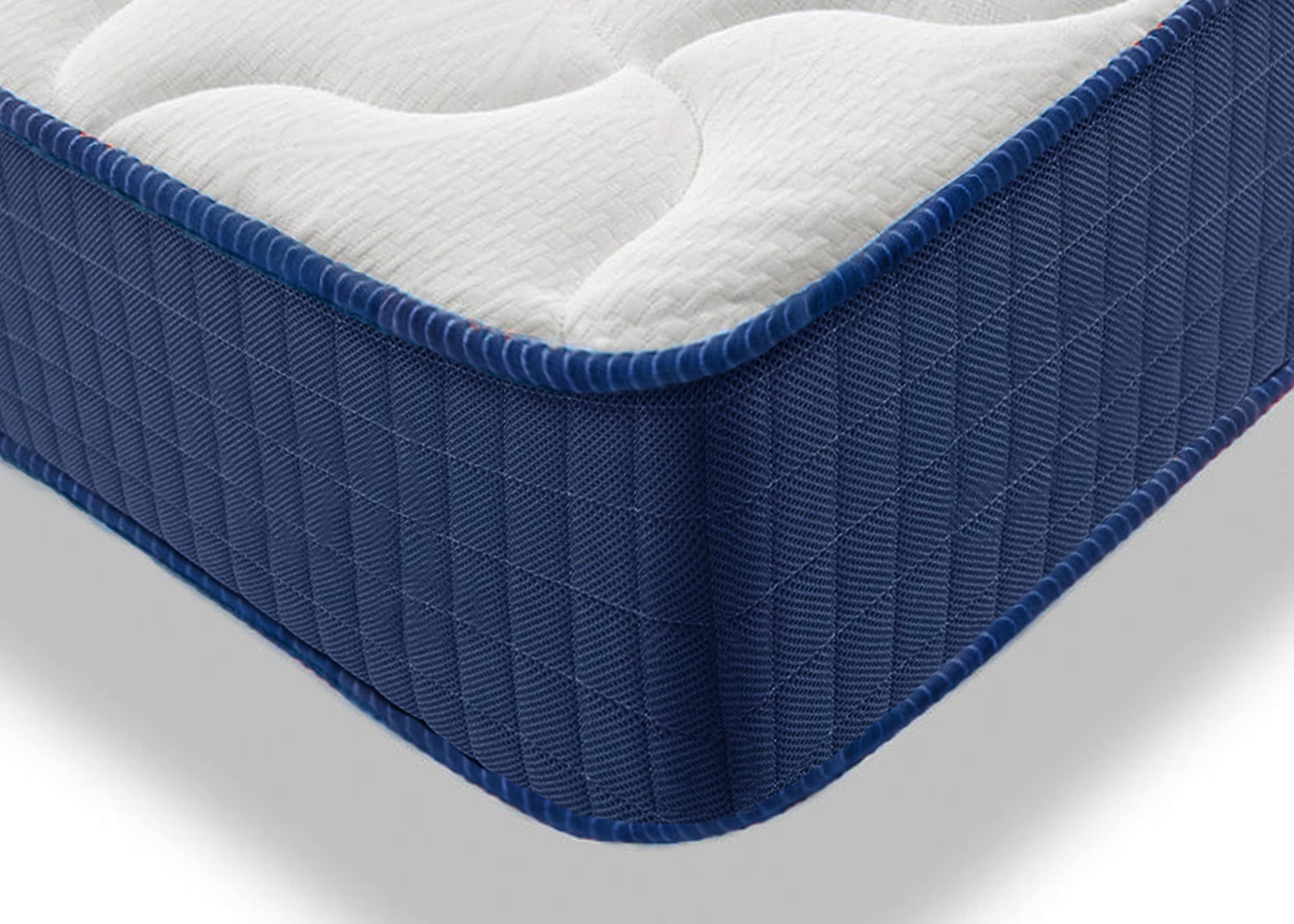 HOGAR24 ES Somier Inferior de Cama Nido, Arrastre con Ruedas + Colchón Viscorelax, 90x190 cm