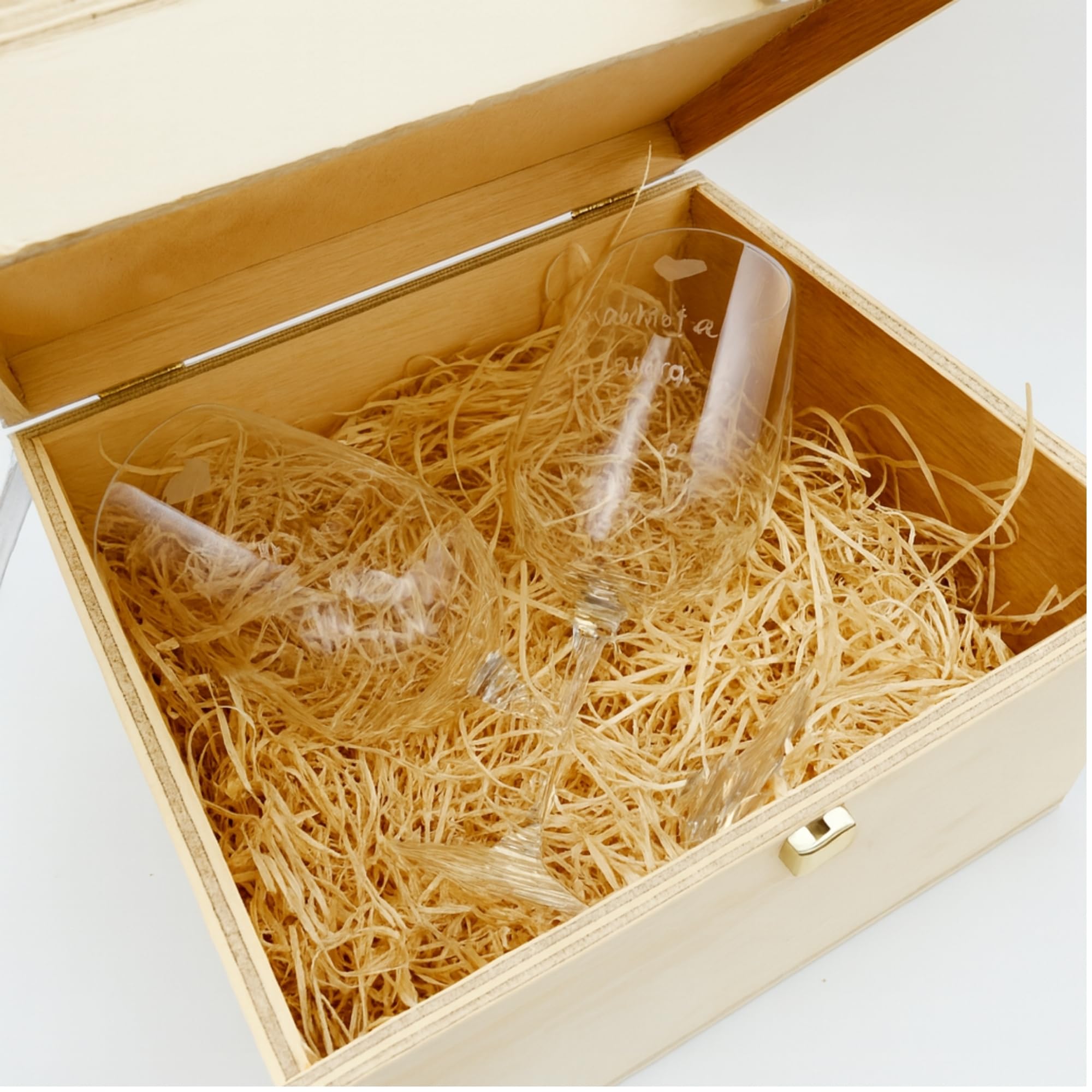 fashwork - Coppia Calici Vino Personalizzabili Palloncini, Calici Personalizzati da 50 cl, bicchieri vino rosso o prosecco - Idee Regalo Anniversario, Regalo Matrimonio e scegli la scatola regalo