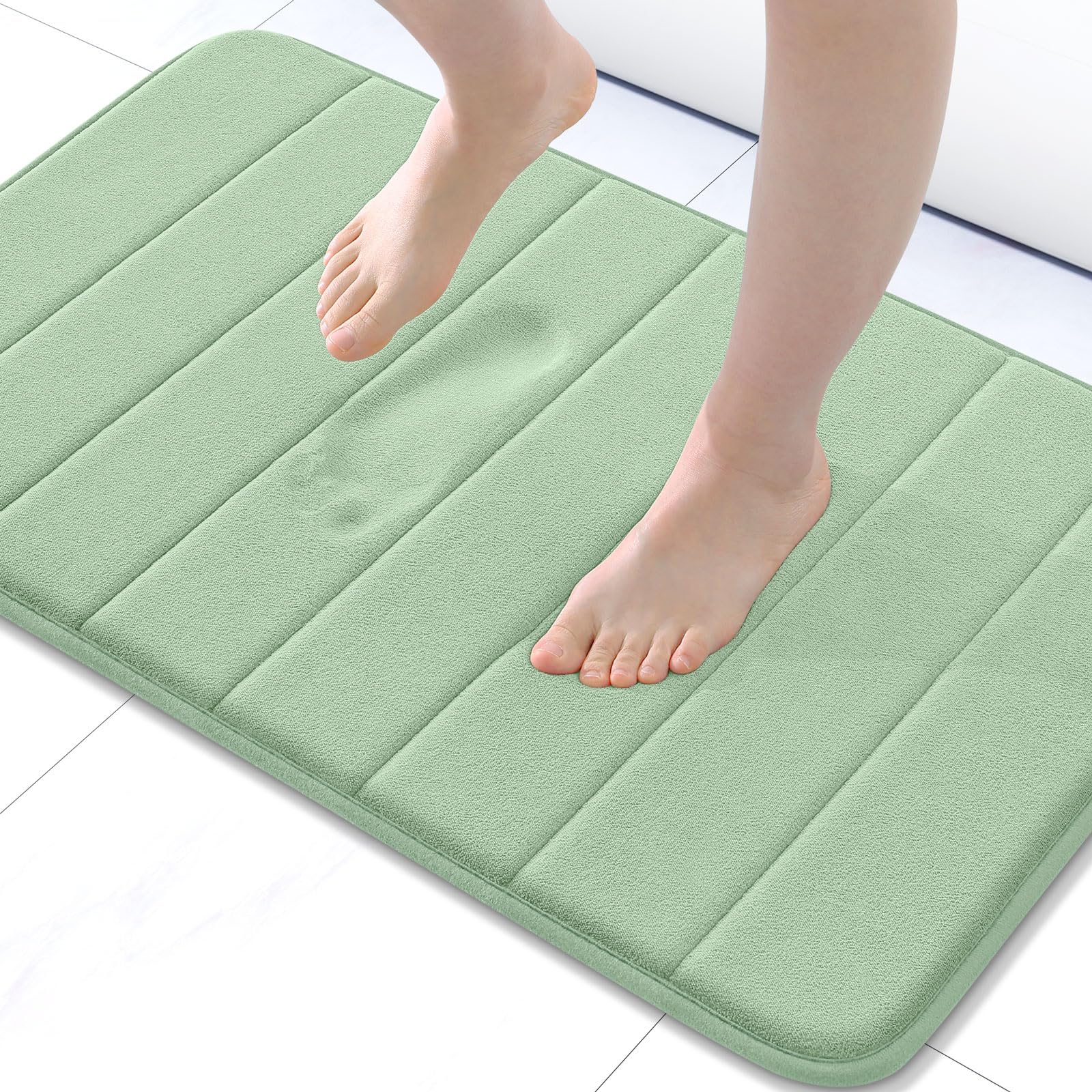 Buganda Memory Foam Bath Mat, 30" x 20", Ultra Soft and Non-Slip Bathroom Rugs, Water Absorbent and Machine Washable Bath Rug for Bathroom, Shower,