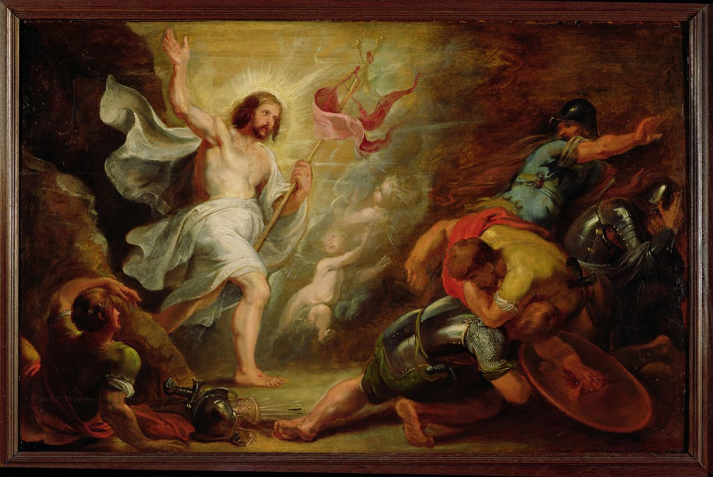 POSTERIIk Vintage Art Print Images Pictures Print the Resurrection of Christ by Peter Paul Rubens Modern Colour Posters for Office Home Decor 60x90cm