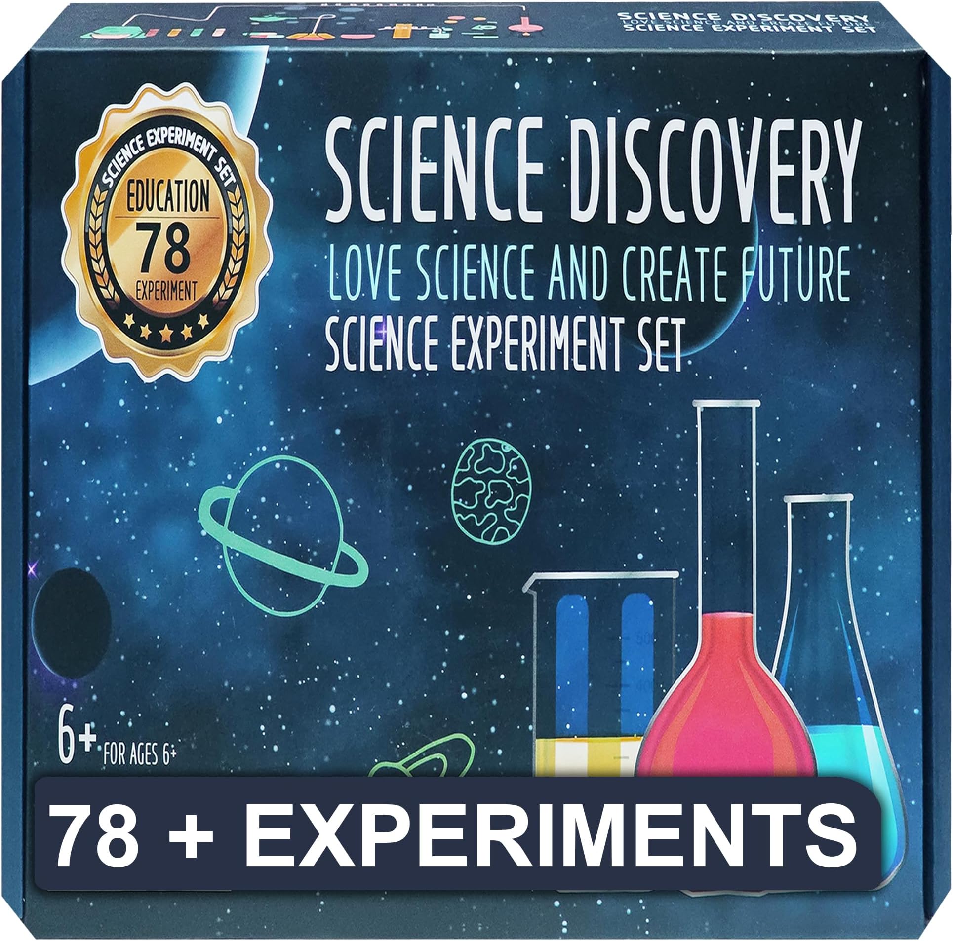 ODIX Ultimate STEM Science Kit for Kids – 78 Exciting DIY Experiments & Hands-On Learning Fun for Ages 6+ | Inspiring Young Minds with Educational Toys and Science Adventures