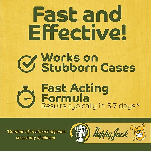 Miniatura 6 de HAPPY JACK Tratamiento Sardex Mange para perros  Alivio de picazón inodoro e inoxidable para irritaciones de la piel, incluyendo sarna severa,