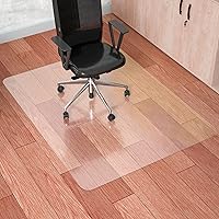Vista 1 de Tapete para silla de oficina para suelo de madera dura, 60 x 46 pulgadas, tapete transparente para silla de escritorio para suelos duros, tapete