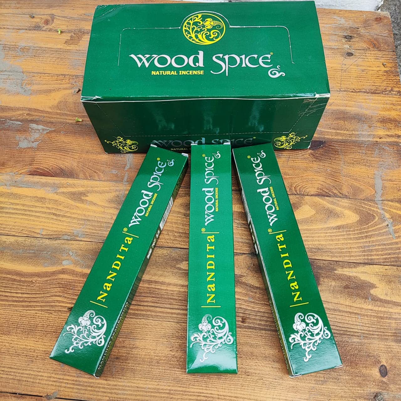 Amazon.com: Nandita Wood Spice Incense Sticks 15 gm x 3 Pack