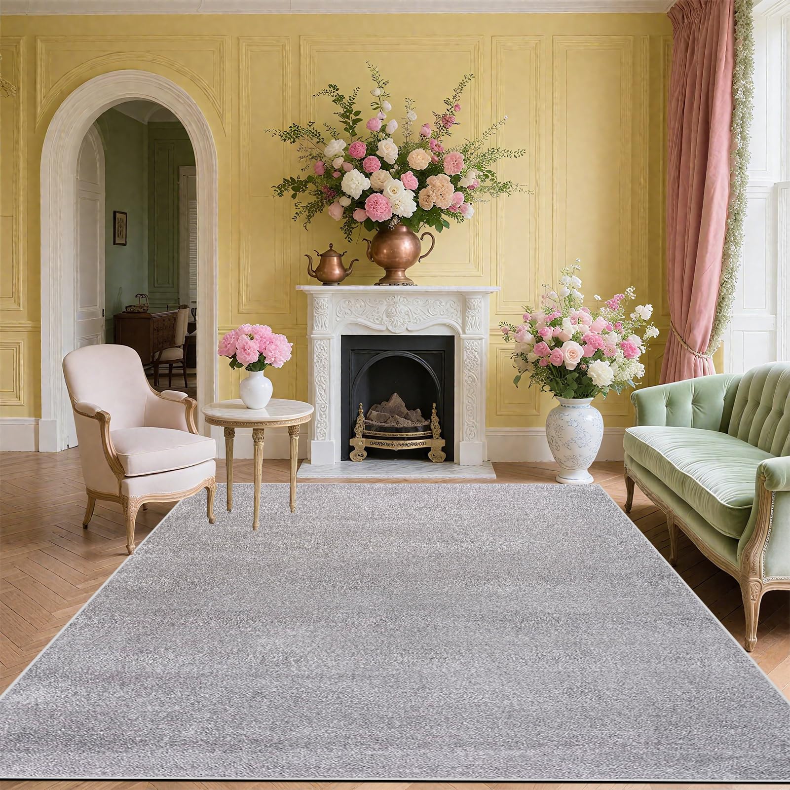 Fjhaeuo Carpet Runner for Hallway Non Slip Long Kitchen Runners Large Rugs Living Room, Short Pile Washable Rug Area Rugs for Bedroom Dining Room bathroom sink carpet 200 x 300 cm โ image 1