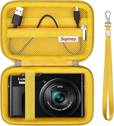 Miniatura 7 de Supmay Funda rígida de viaje para cámara digital Panasonic LUMIX LX10  ZS200D  ZS200  ZS80D  ZS80  ZS100  ZS70  ZS60 4K, funda protectora con