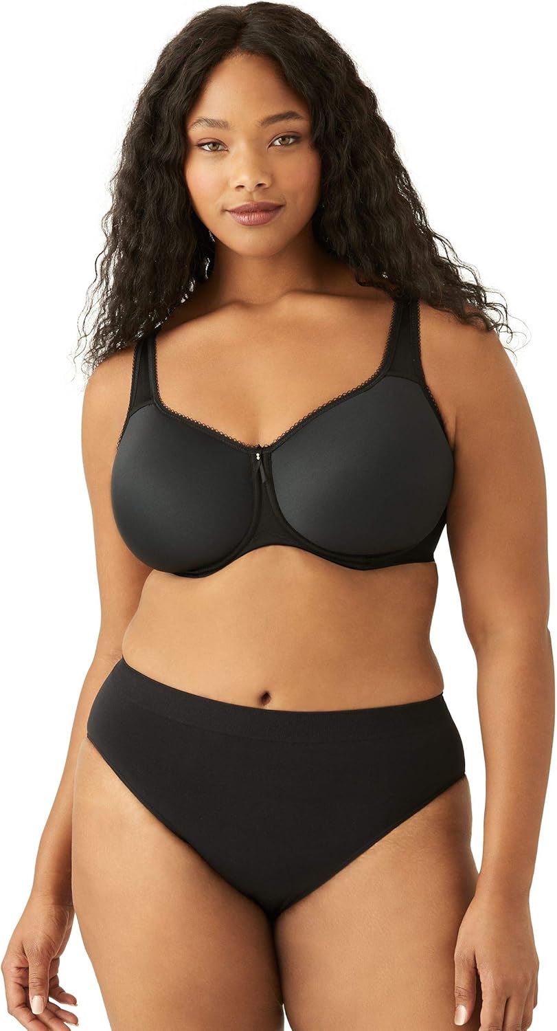 Wacoal Women's Basic Beauty Contour T-Shirt Bra 42C Black
