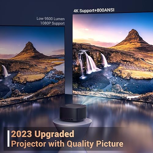 Miniatura 2 de HAPPRUN Proyector 4K, [Auto Focus/Keystone] Proyector de TV Android con WiFi y Bluetooth, Netflix/YouTube/Prime Video con licencia oficial,