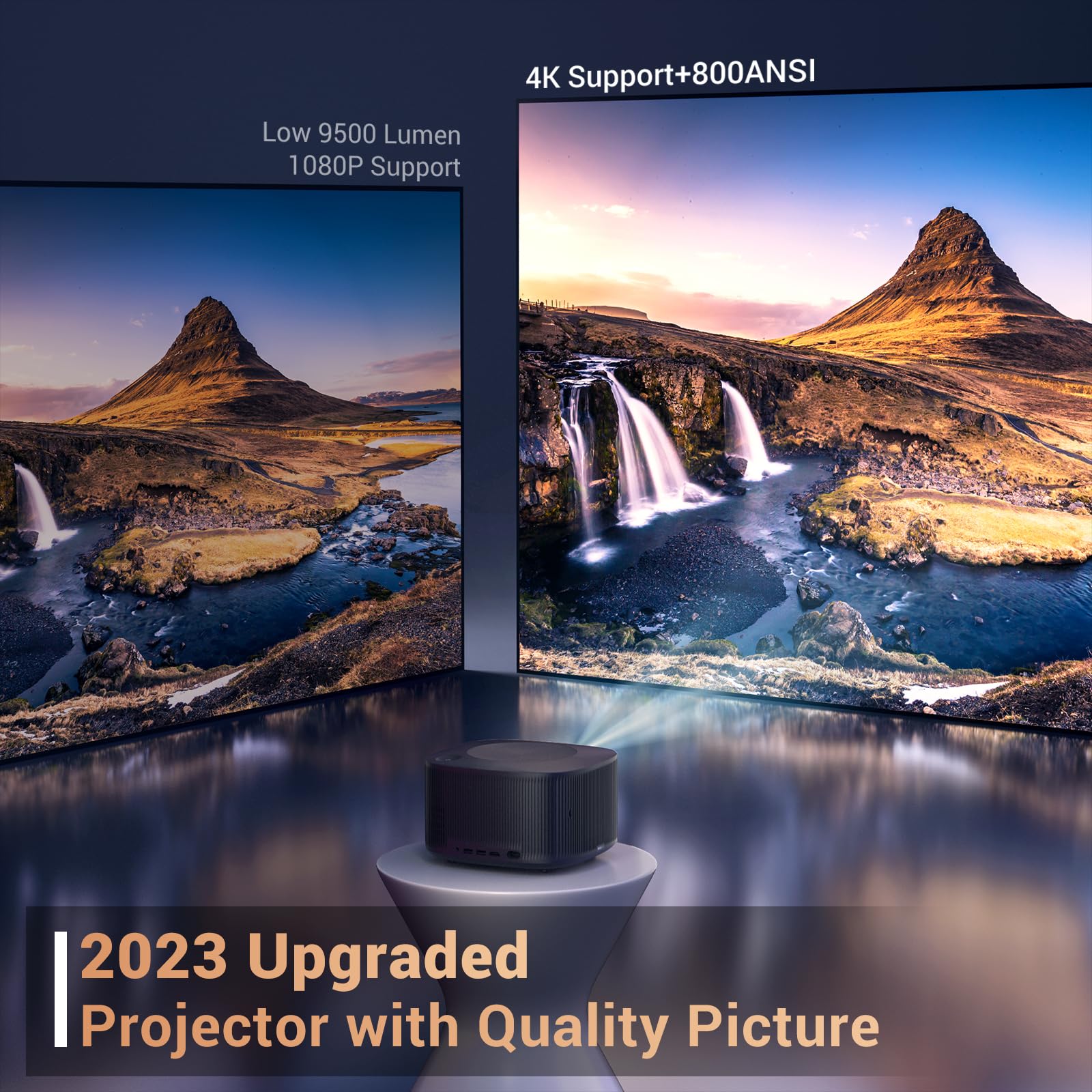 Amazon.com: HAPPRUN 4K Projector, [Auto Focus/Keystone] Android TV