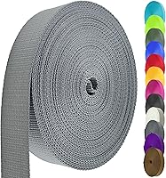 Vista 21 de Correa de nailon de 1 pulgada y 1.5 pulgadas, correa de nailon resistente de 12 yardas, correa duradera para equipo de interior o exterior