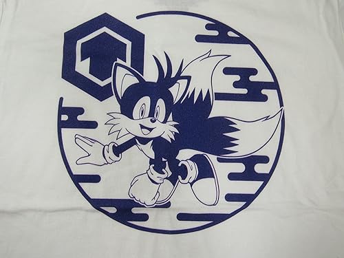 Miniatura 2 de Bioworld Sonic The Hedgehog Tails Character - Camiseta gráfica blanca para hombre