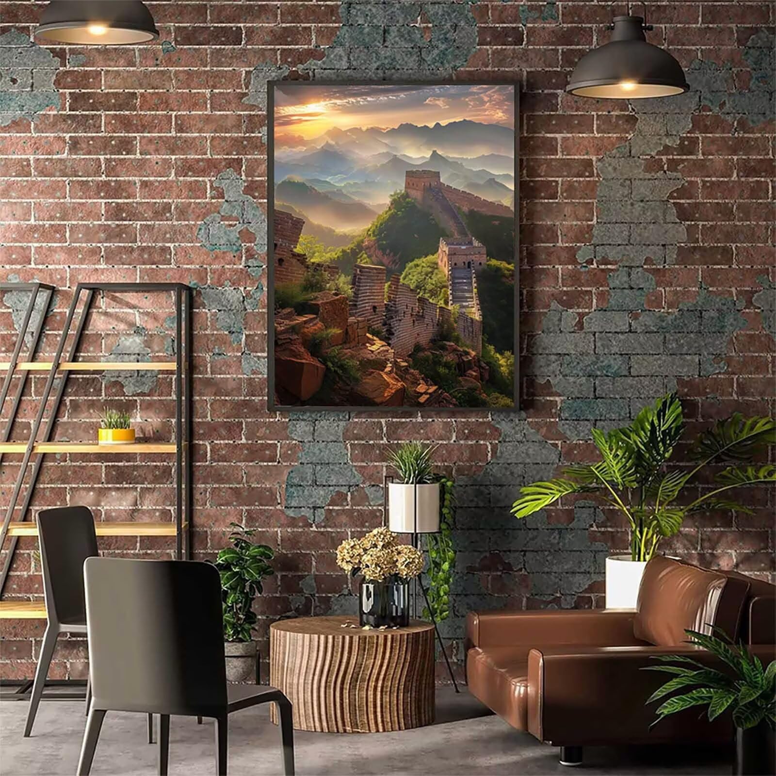 Świetna farba ścienna po numerach dla dzieci, 61 x 80 cm, duża farba po numerach, dla dorosłych, do samodzielnego malowania według numerów, hobby dla kobiet, prezenty z pędzlami i pigmentem akrylowym,