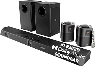 Nakamichi Dragon 11.4.6-Ch Surround System w Dolby Atmos/DTS:X Pro (Pro Cinema Engine), HiFi AMTs, Dual-Opposing 8" Subs, Bipolar Surr, 6 Discrete Height Ch, 3000 Watts Max Output. AVR-Grade Soundbar