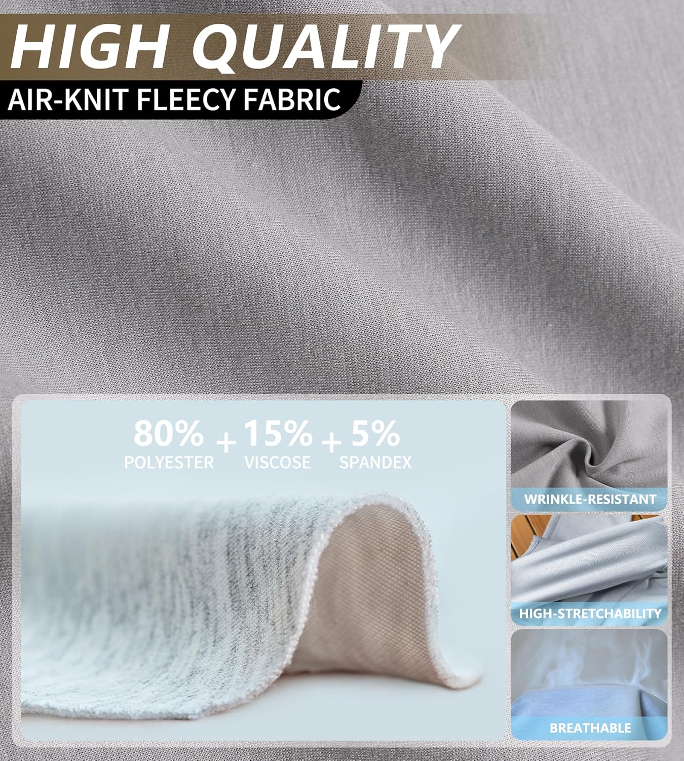 MERIDIANO 2 Pack Boys Joggers Lightweight Athletic Pants, Soft Scuba-Style Fabric Jogging Pants for Kid Youth with Drawstring - Image 3