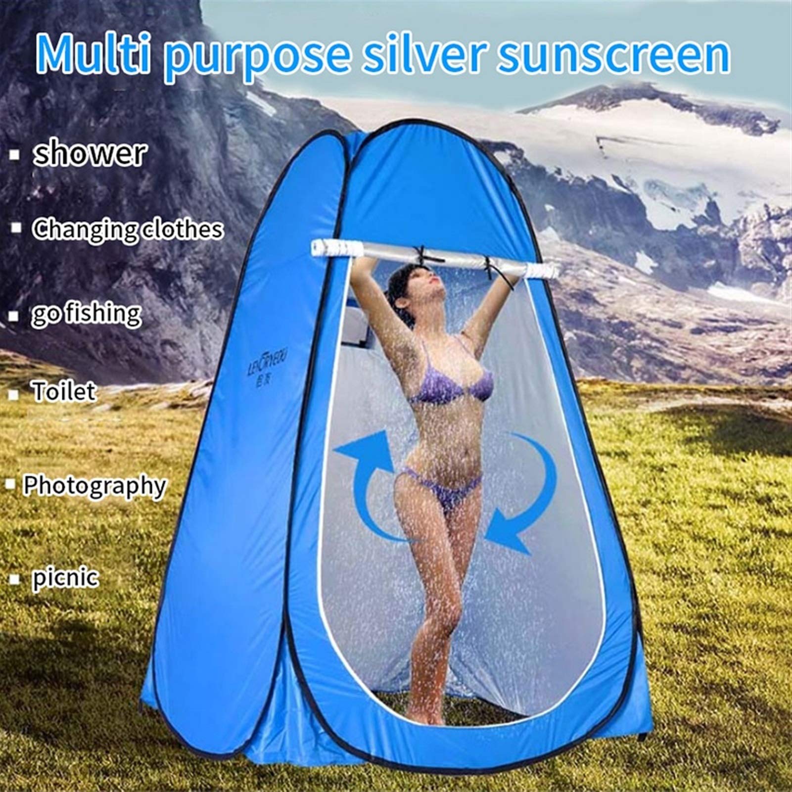 Toilettenzelt Pop Up Zelt for Campingzelt Dusche Sichtschutzzelt for Umkleiden Umkleidekabine Strand Angeln Wandern Tragbares Außentoilettenzelt