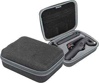 Kimyoaee Carrying Case Bag for DJI Osmo Mobile 6 Smartphone Gimbal Stabilizer Accessories Grip Tripod Magnetic Phone Clamp 3 Tripod Power Cables Storage Pouch Travel Hard Case