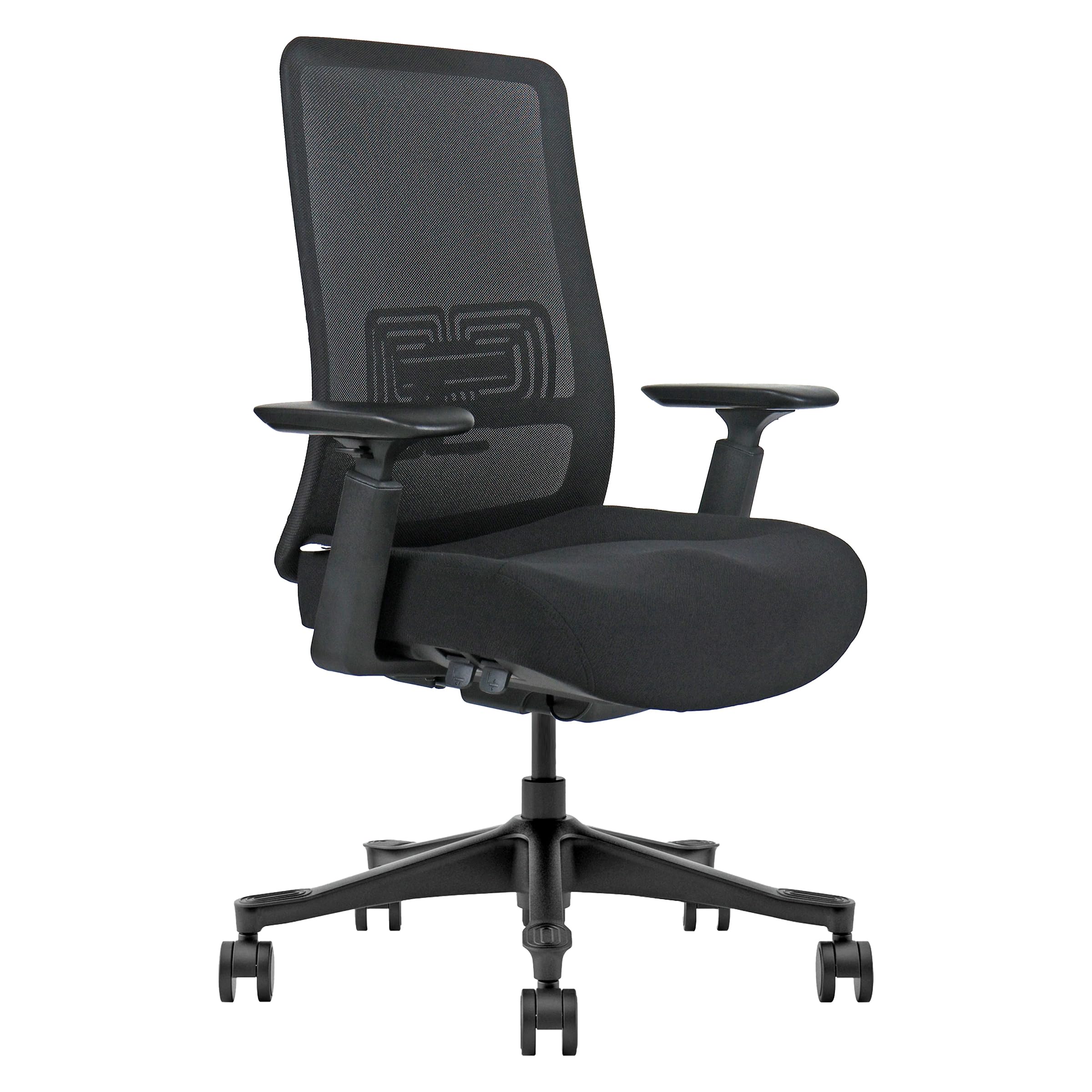 G-PACK PROMesh Office Chair - Ergonomic Office Chair with Lumbar Support - Mesh Desk Chair - Ergonomic Desk Chair with Wheels - Home Office Desk Chair - MAX-40-Black