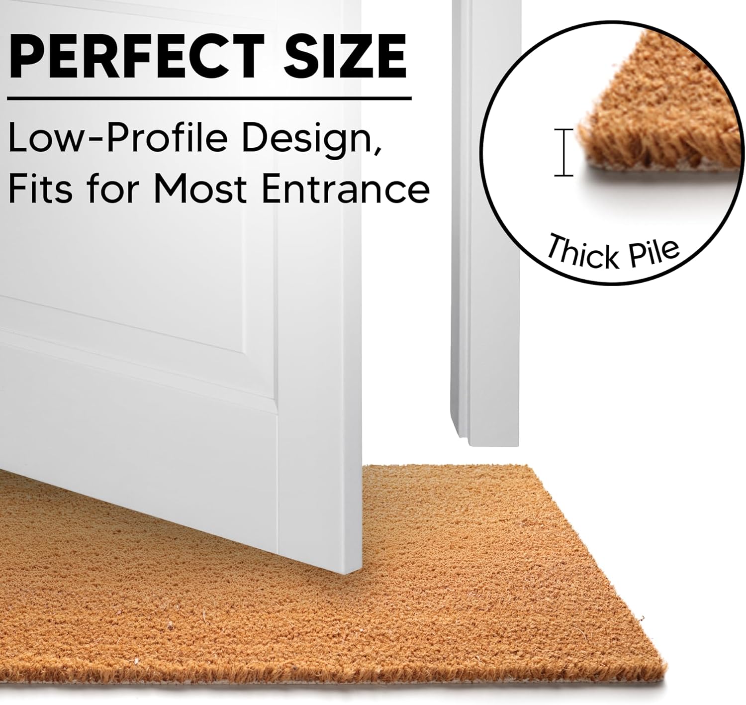 Daphne's Curations Easter Bunny 24"x36" Doormat – Cute Bunny in Basket Spring Welcome Mat Indoor Outdoor Coir Entry Rug