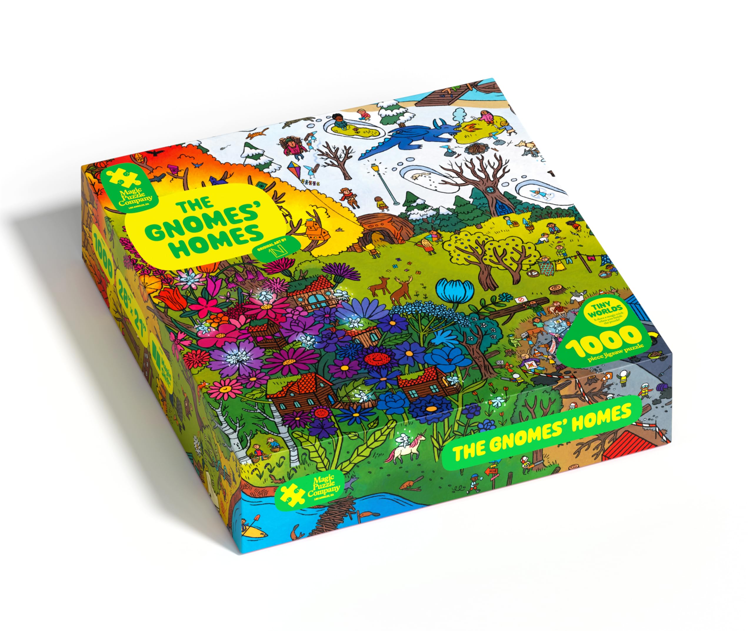 Magic Puzzle CompanyThe Gnomes' Homes • 1000 Piece Jigsaw Puzzle from The • Series Three