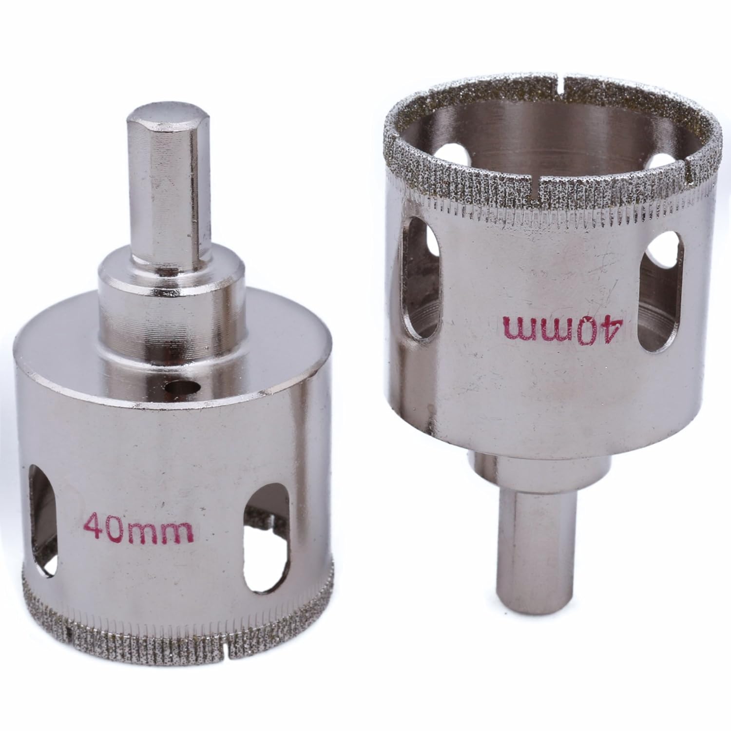 ILOVETOOL Diamond Hole Saws Set 40mm Drill Bits for Stone Tile Pack of 2Pcs