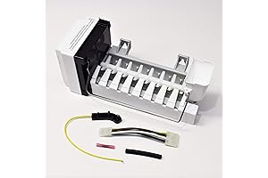 Choice Manufactured Parts Refrigerator Icemaker for Whirlpool W10882923 W10377151, White