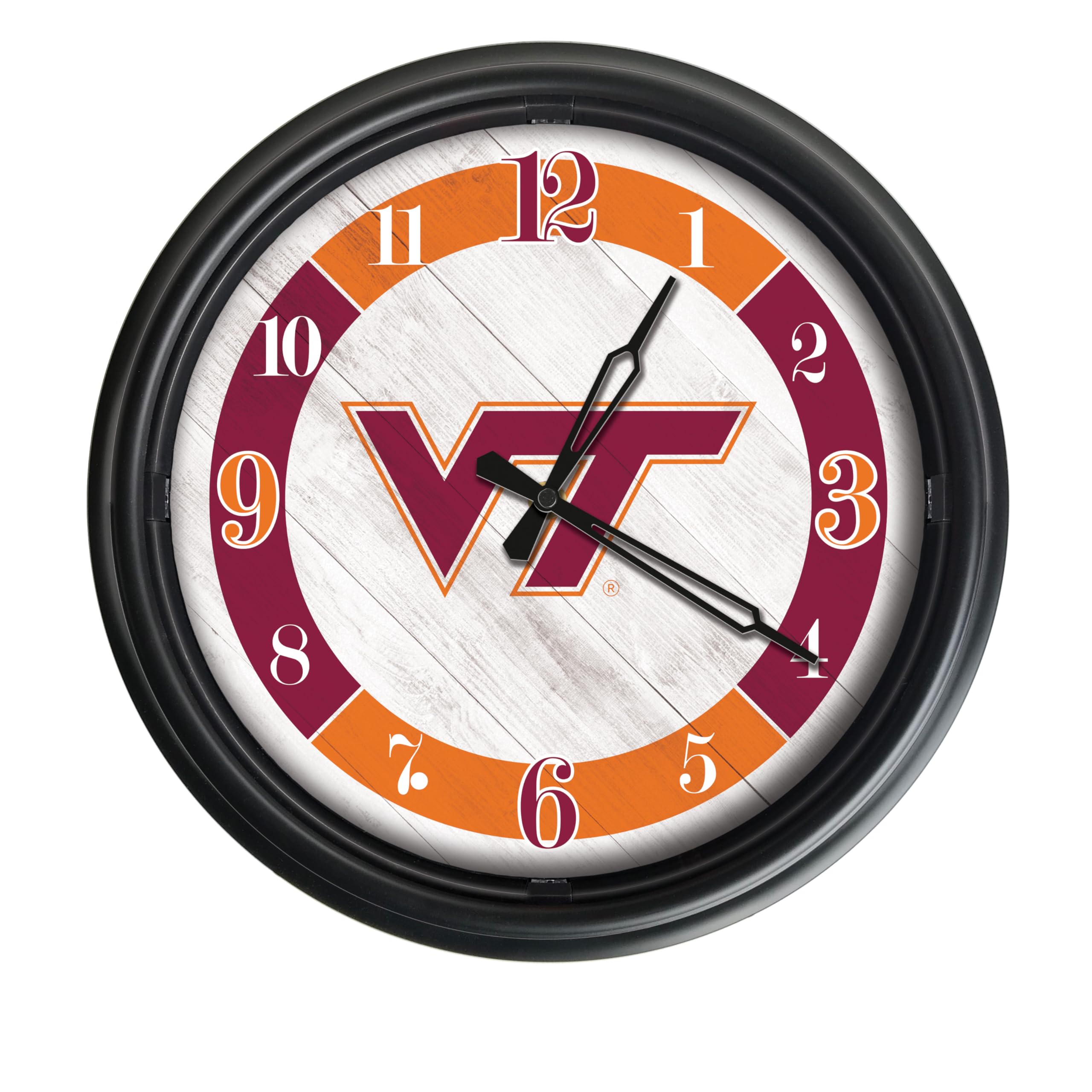 Holland Bar Stool Co. Virginia Tech University Indoor/Outdoor LED Wall Clock