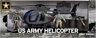 United States Army Helicopter Playset with 2 Soldiers Action Figure - coolthings.us