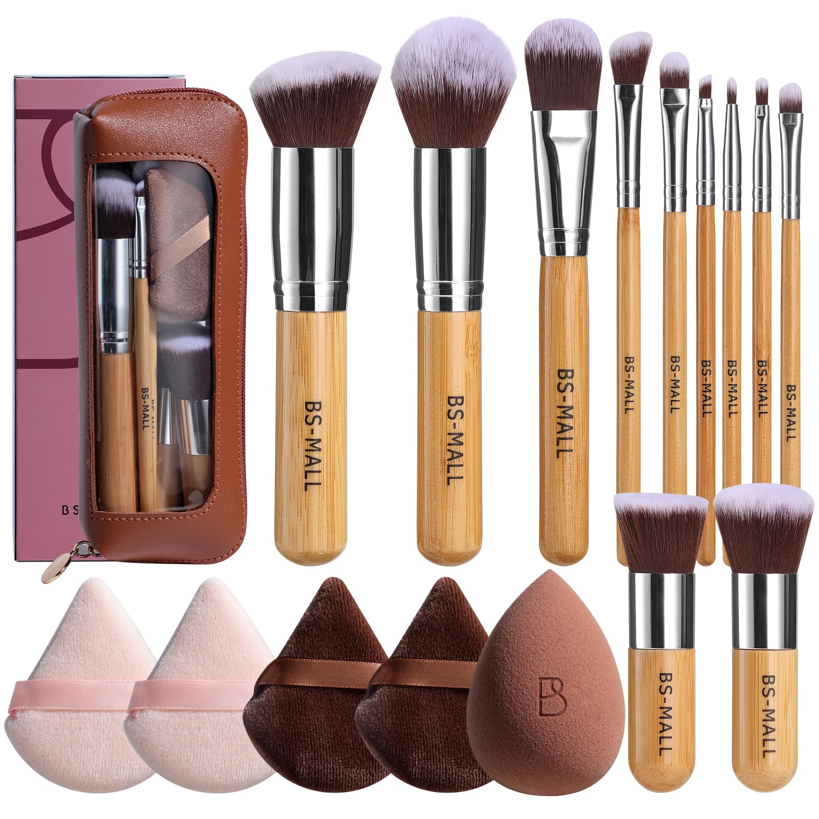 11 Piece Makeup Brush Set - Professional & Travel Friendly -10 11 Piece Makeup Brush Set - Professional & Travel Friendly -10