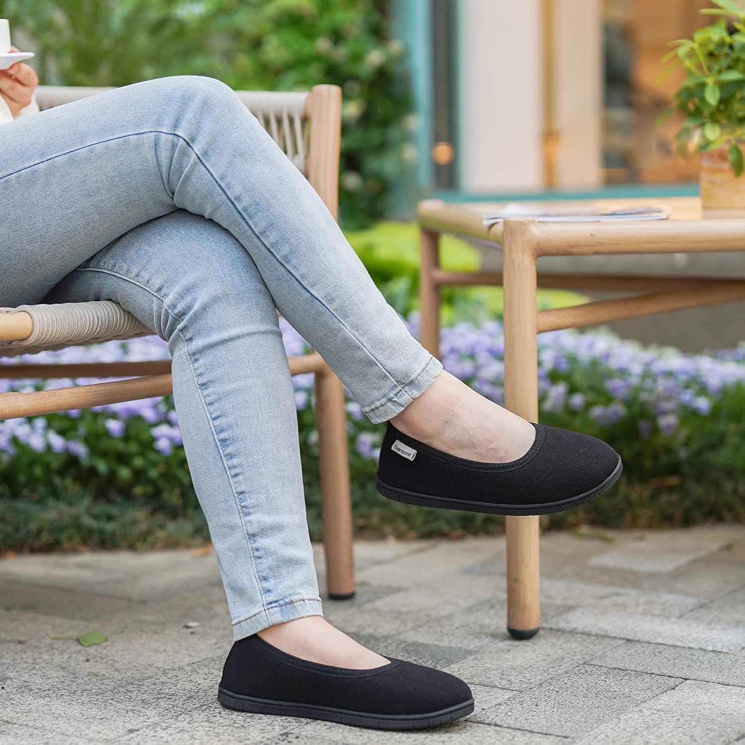 Garonne Women's Lightweight Loafer Slippers with Memory Foam, Ladies' Non-Slip House Shoes for Bedroom Indoor Outdoor - Image 2