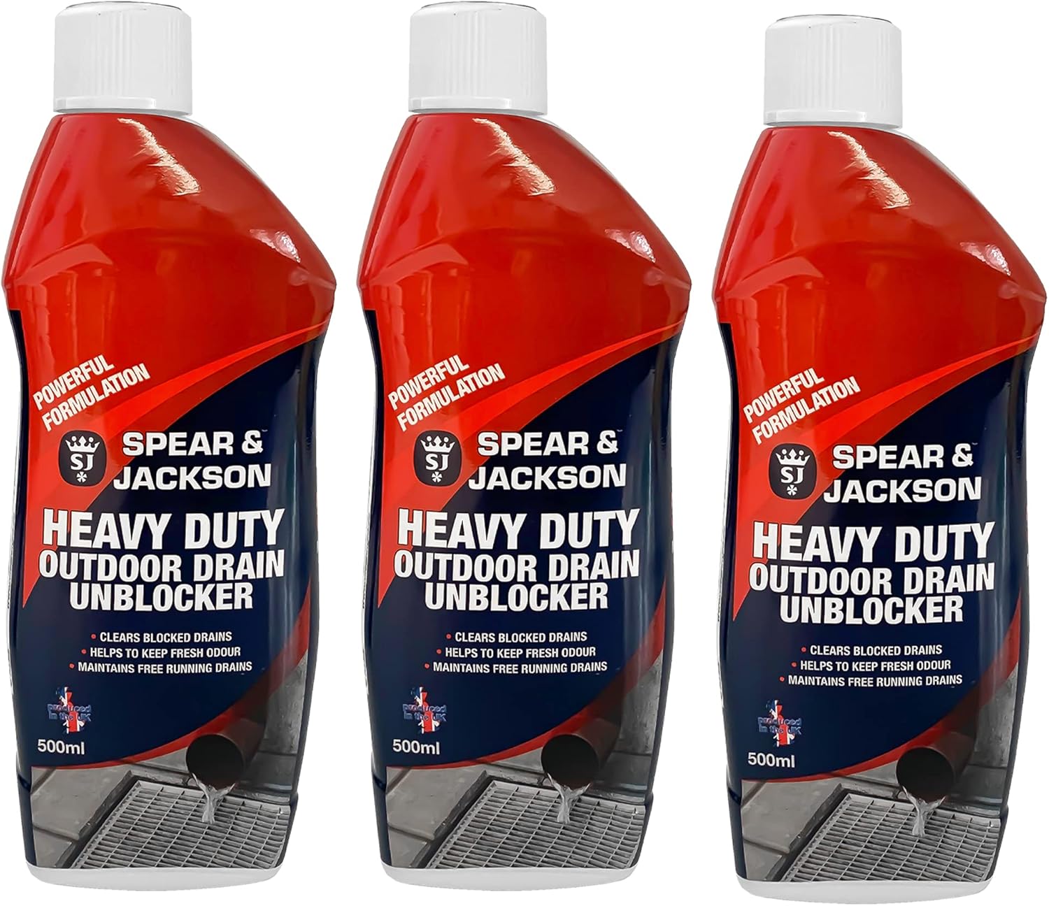 Happy Drain Sink And Drain Unblocker 5 Litre Kitchen Bathroom Sink And Drain Unblocker Indoor And Outdoor Use
