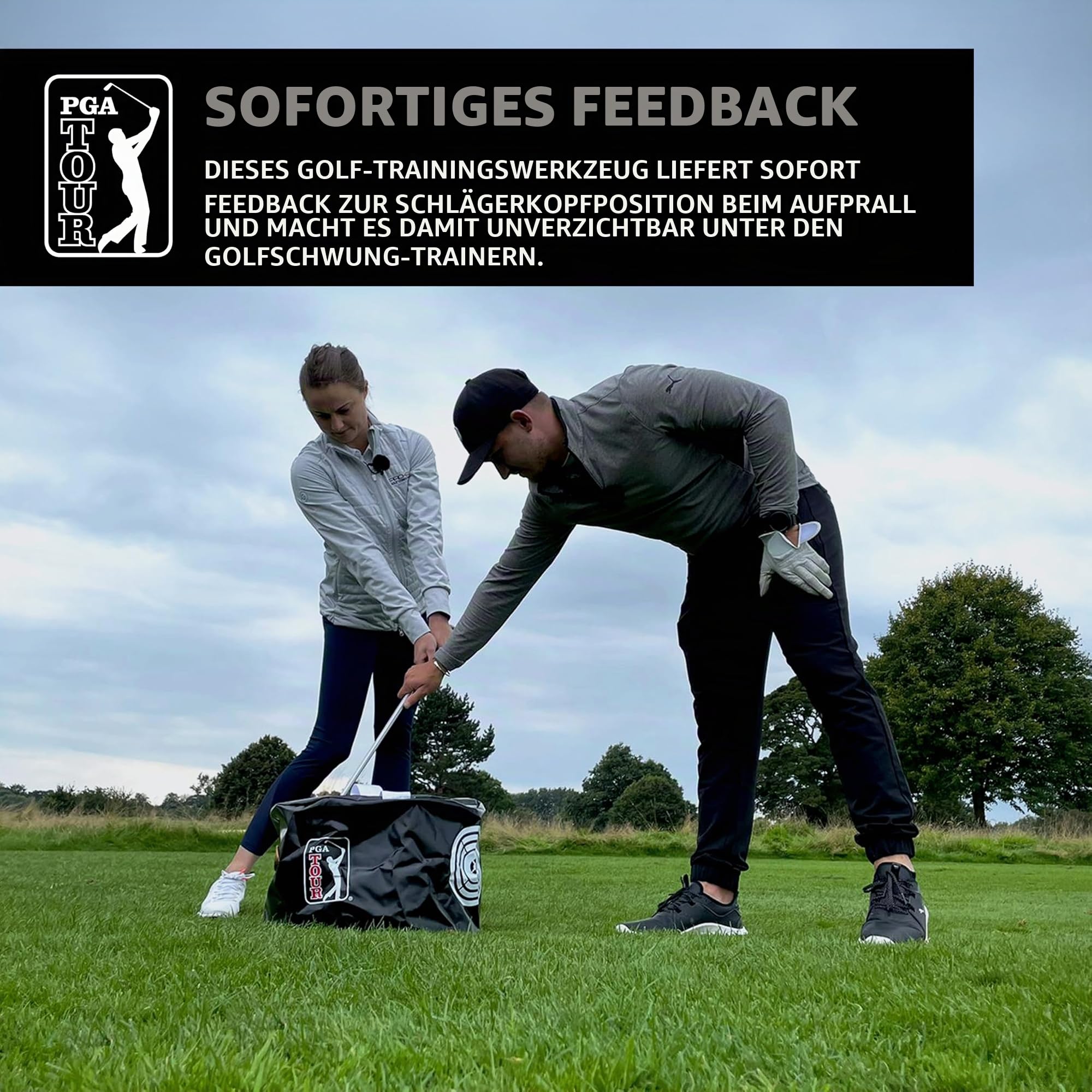 PGA Tour Club Impact Golftasche, Schwarz