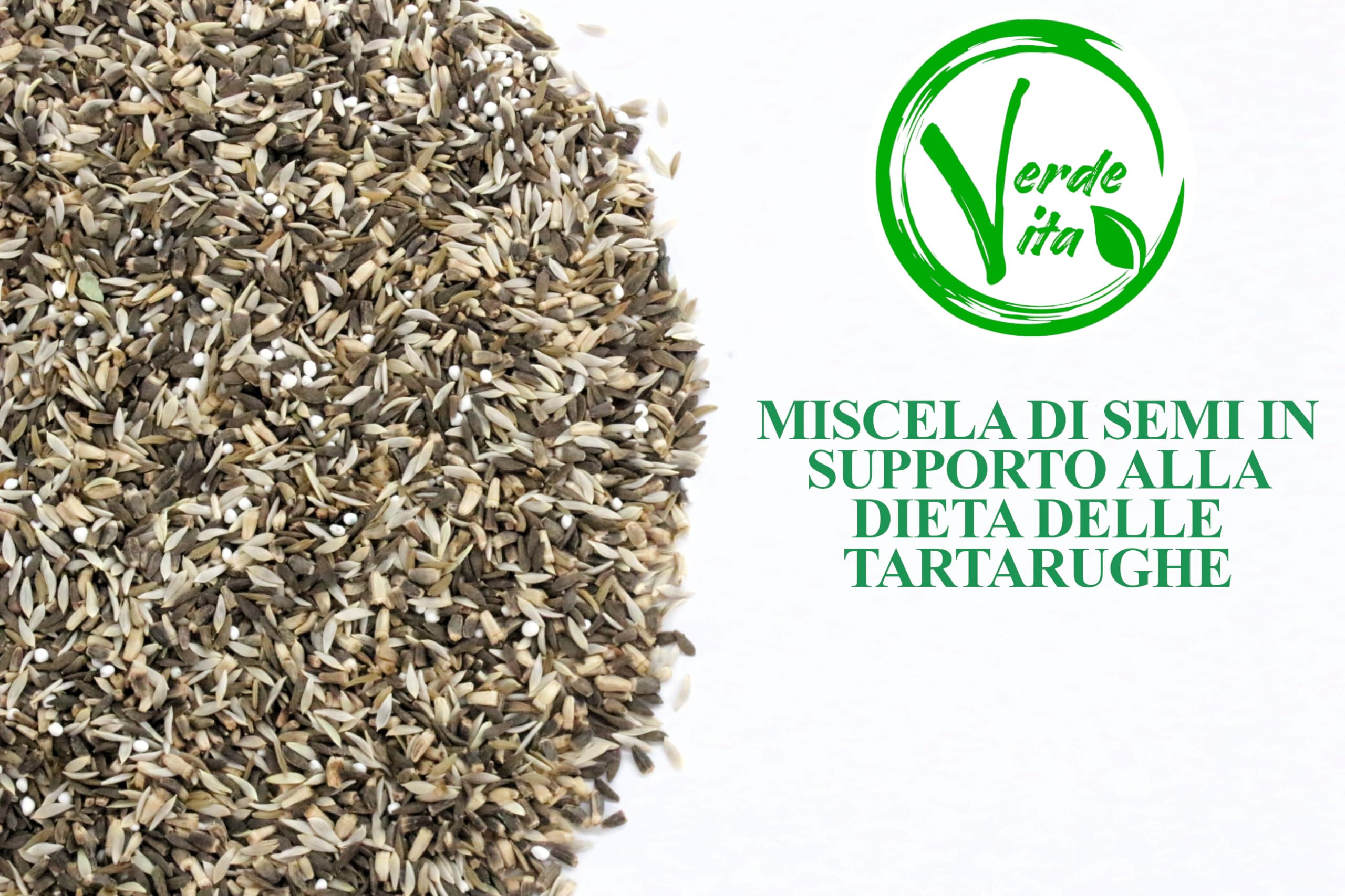 Semi Erba Per Tartarughe Di Terra - Miscuglio Semi In Supporto Alla Dieta Delle Tartarughe - 2 BUSTE