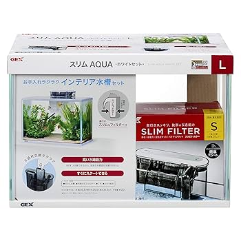 GEX製アクリル水槽 400スリム型 付属品多数 GEX GEX ガラス水槽 スリムアクアセット400 外掛け
