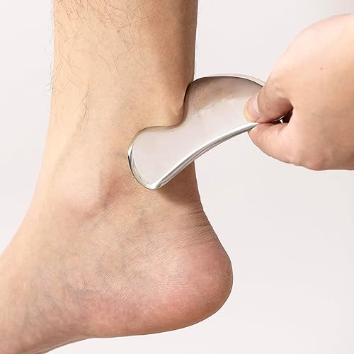 Miniatura 8 de NCCYOOT Gua sha - Juego de 4 herramientas de masaje Gussha de acero inoxidable, herramienta de masaje Gussha, herramienta de raspado muscular para
