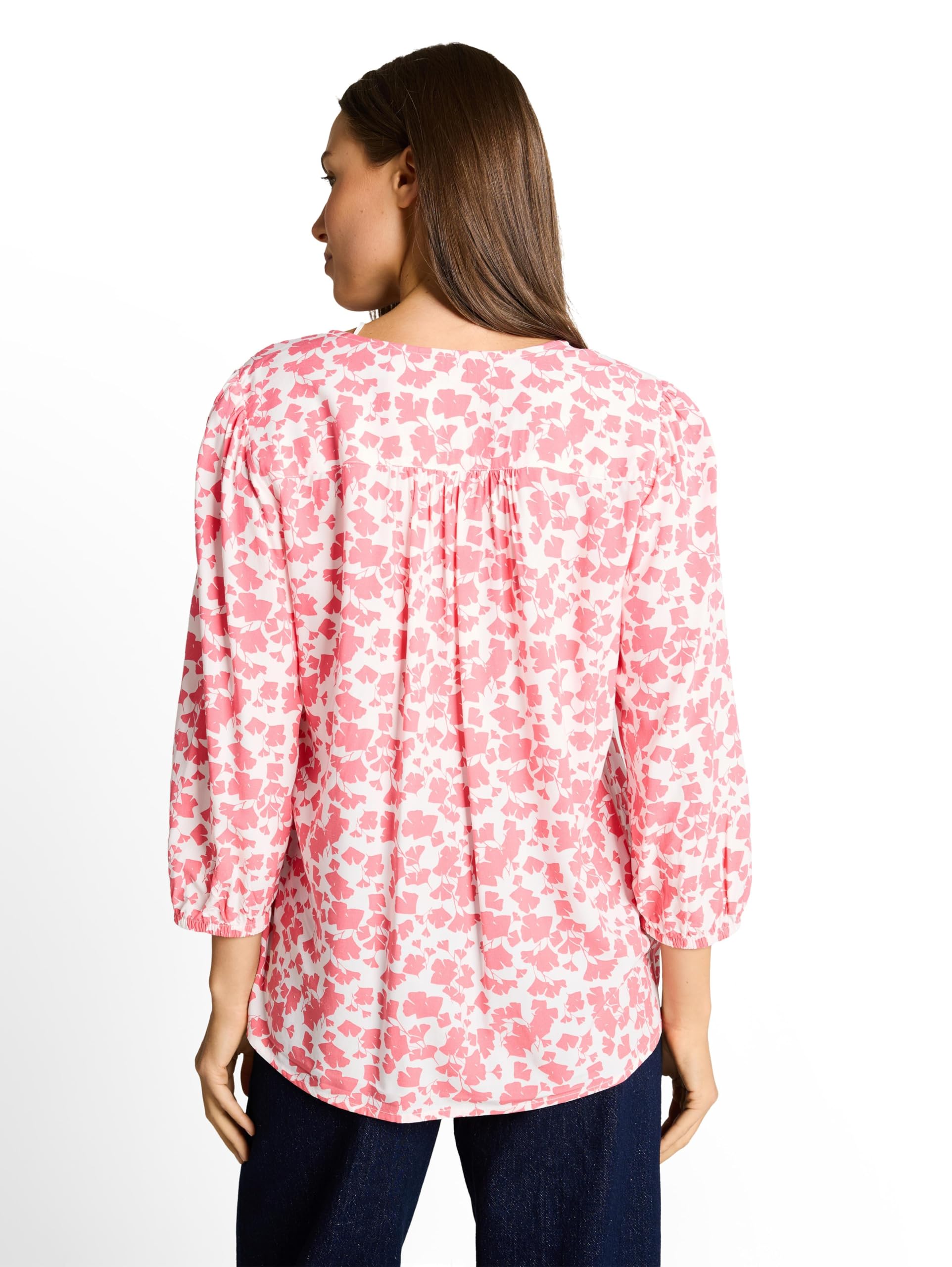 TOM TAILOR Damen Bluse mit V-Ausschnitt