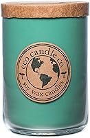 Vista 127 de ECO CANDLE CO. Vela reciclada, Pastel de Ron y Caramelo, 26 oz. - Aromas de Caramelo, Ron, Arce, Almendra, Pera y Vainilla - 100% Cera de Soya, Sin