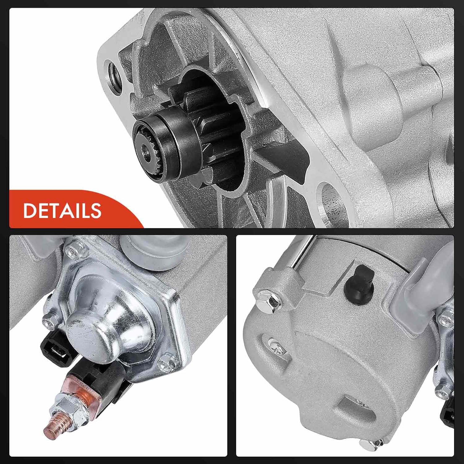 A-Premium Starter Motor Compatible with Dodge Grand Caravan 1996-1997, Caravan 1996-2000 & Chrysler Voyager 2000-2000 & Plymouth Grand Voyager 1996-1997, Voyager 1996-2000, 2.4L, 12V 1.2KW 9-Teeth CW