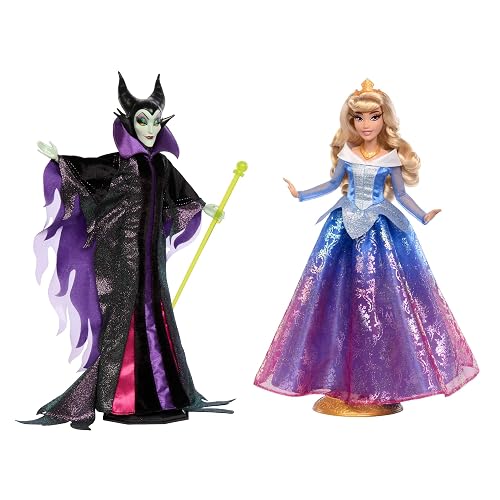Mattel Disney Princess Set Maleficent and Aurora Dolls
