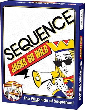 Goliath Sequence Jacks Go Wild! | Strategy Board Game Includes Additional Wild Jacks Cards | 2-12 Players, Ages 7+