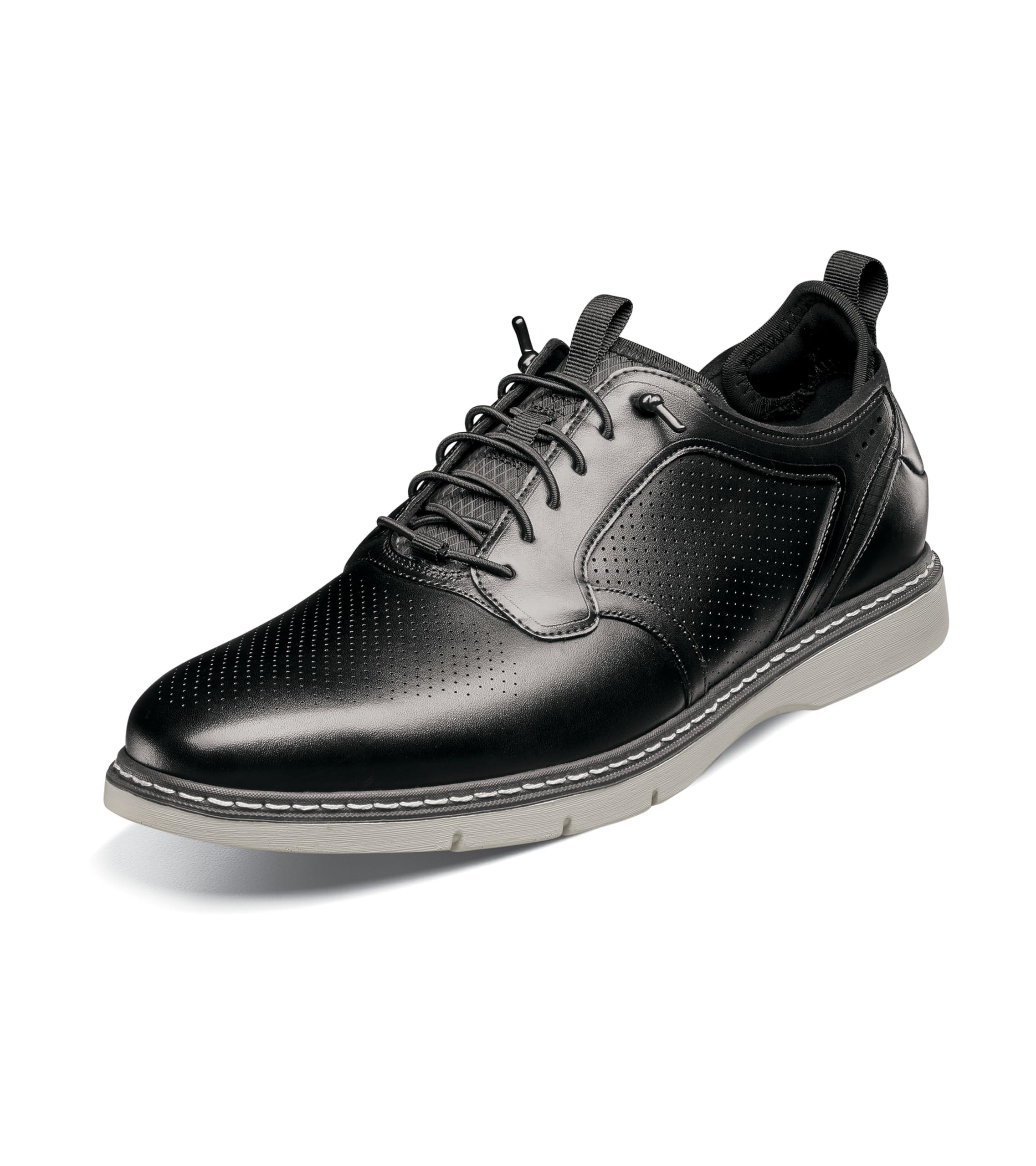 Stacy Adams Men's Sync Plain Toe Elastic Lace Oxford