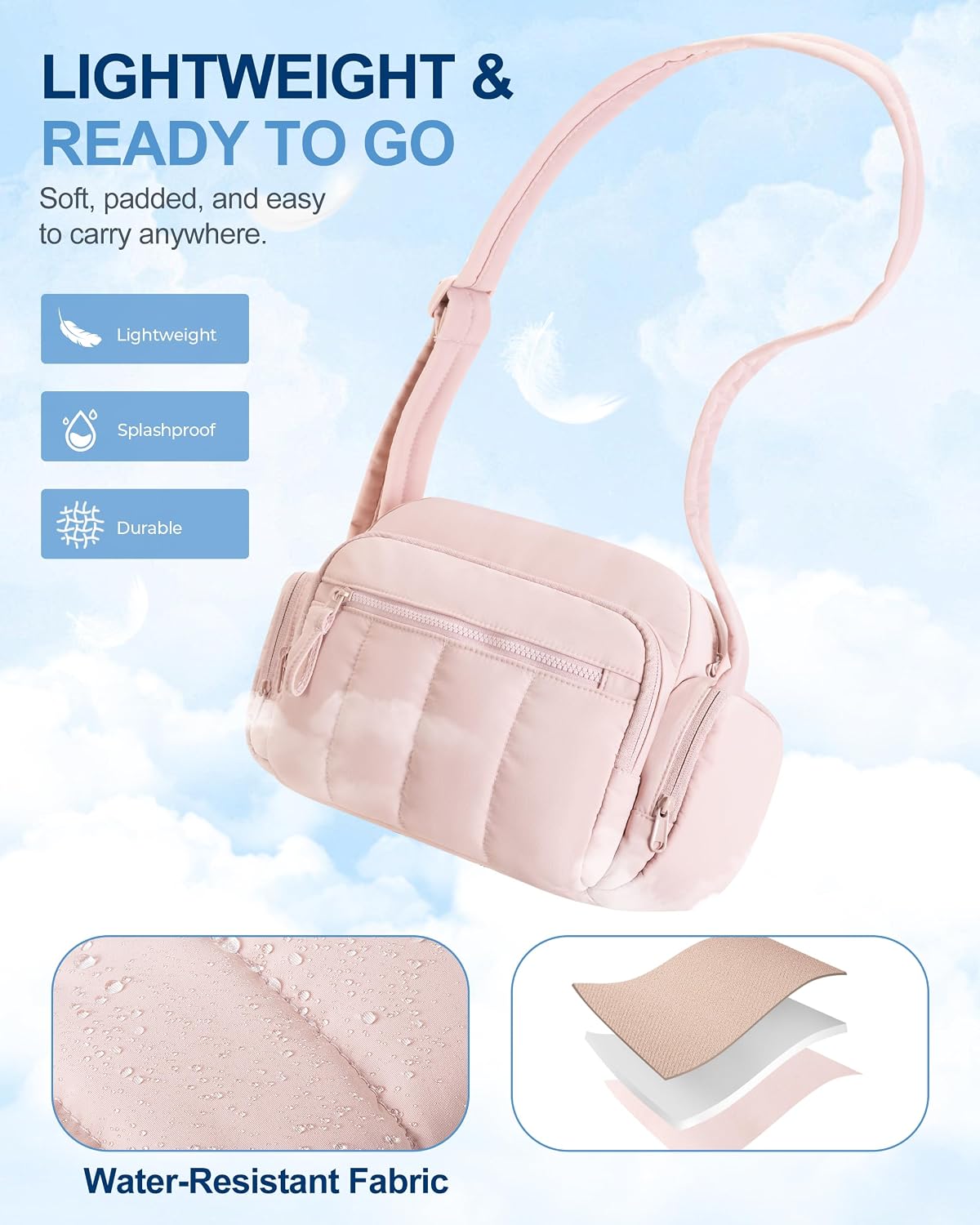 Trunab Mini Home Health Nurse Bag Organizer, Multi Pockets, Pink image 4